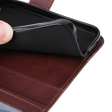 SKALO Samsung S24 PU-læder Pungetui - Brun