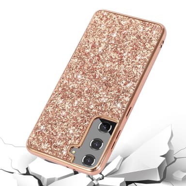 SKALO Samsung S24 Glitter TPU Cover - Guld