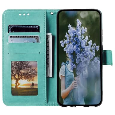 SKALO Samsung A05s 4G Mandala Flip Cover - Turkis