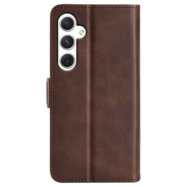 SKALO Samsung S24 Premium Wallet Flip Cover - Brun