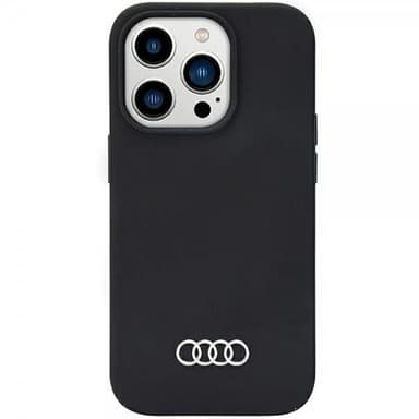 Audi iPhone 14 Pro Cover Silikoni Sort