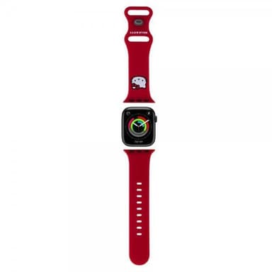 Hello Kitty Apple Watch 38/40/41mm Armbånd Liquid Silicone Rød