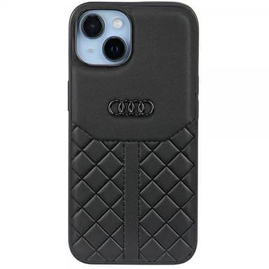 Audi iPhone 14 Cover Genuine Leather Case Sort