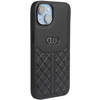 Audi iPhone 14 Cover Genuine Leather Case Sort