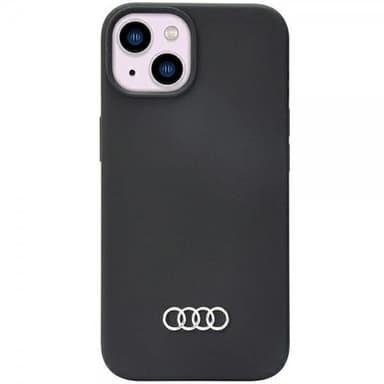 Audi iPhone 14 Cover Silikoni Sort
