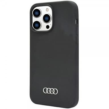 Audi iPhone 14 Pro Cover Silikoni Sort