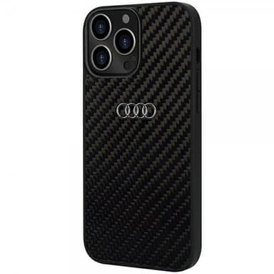 Audi iPhone 13 Pro Max Cover Carbon Fiber Sort