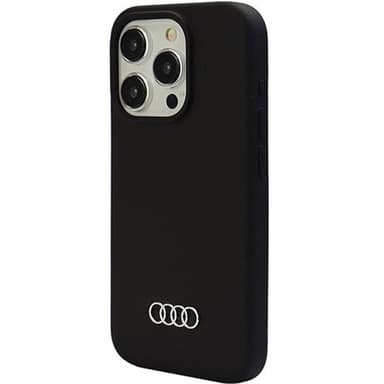 Audi iPhone 15 Pro Max Cover Silikoni Sort