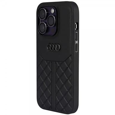 Audi iPhone 14 Pro Cover Genuine Leather Case Sort
