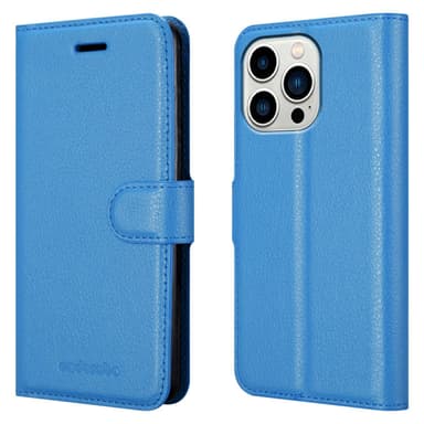 iPhone 14 PRO Pungetui Cover Case (Blå)