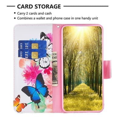 Til Samsung Galaxy S24+ tegnebogstativetui mønstertelefoncover