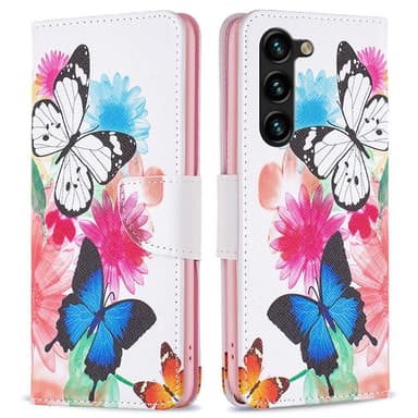 Til Samsung Galaxy S24+ tegnebogstativetui mønstertelefoncover