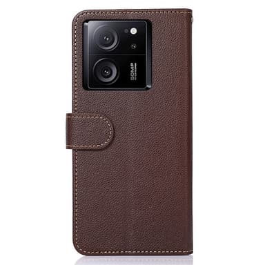 KHAZNEH Telefondæksel til Xiaomi 13T / 13T Pro - Brun/Blå