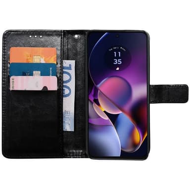 Wallet cover 3-kort Motorola Moto G54 - Sort
