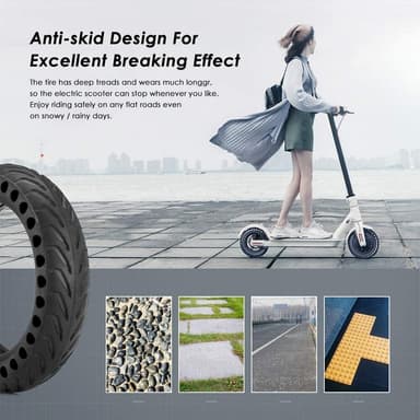 Punkteringsfrit dæk til Xiaomi el-scooter 1-Pack