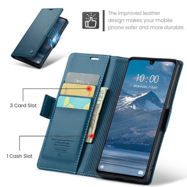 CaseMe Xiaomi Redmi 13C 4G Pungetui - Blå