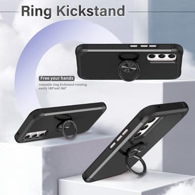 Samsung Galaxy A15 Fingerring Kickstand Hybrid Taske