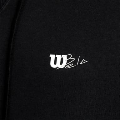 Wilson M Triblend Hoodie Black Pdl, Padel og tennissweater herrer
