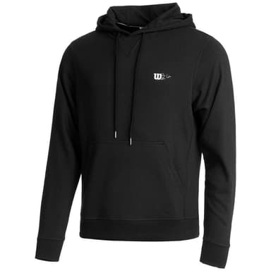 Wilson M Triblend Hoodie Black Pdl, Padel og tennissweater herrer