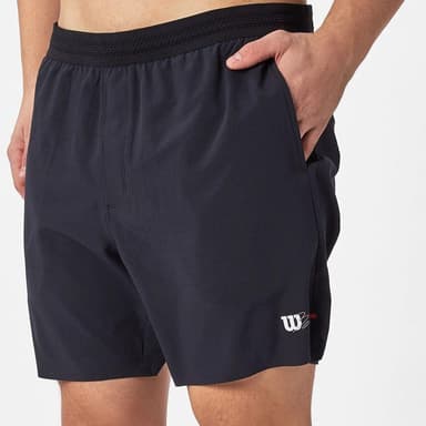 Wilson M Tournament Short 7""  Black Pdl, Padel og tennisshorts herrer