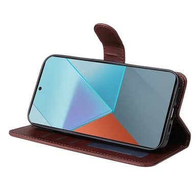 SKALO Xiaomi Redmi Note 13 Pro 5G PU-læder Pungetui - Brun