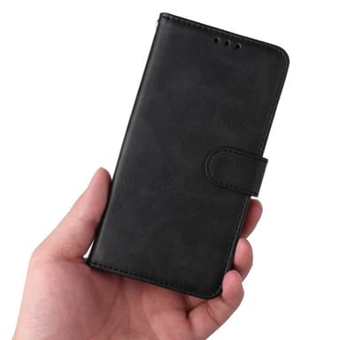 SKALO Samsung A25 5G PU-læder Pungetui - Sort