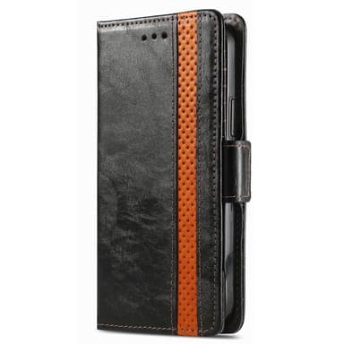 SKALO Samsung A15 5G 002 Series CASENEO Premium PU-læderpung - Sort