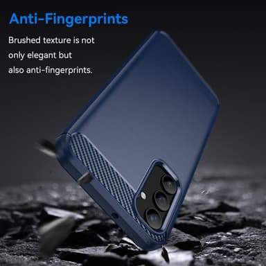 SKALO Samsung A25 5G Armor Carbon Stødsikker TPU-cover - Blå