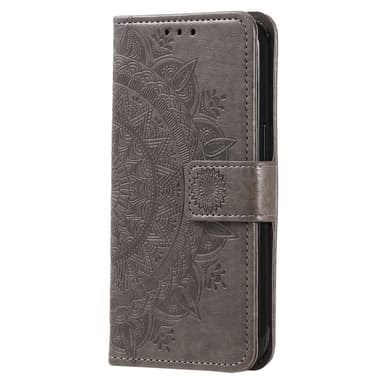 SKALO Samsung A25 5G Mandala Flip Cover - Grå