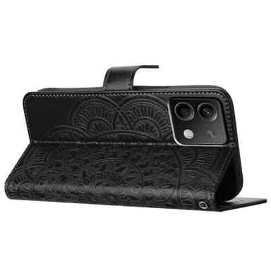 SKALO Xiaomi Redmi Note 13 5G Mandala Flip Cover - Sort