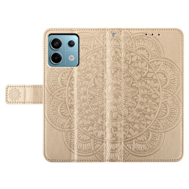 SKALO Xiaomi Redmi Note 13 Pro 5G Mandala Flip Cover - Guld