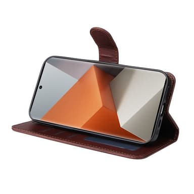 SKALO Xiaomi Redmi Note 13 Pro+ PU-læder Pungetui - Brun