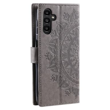 SKALO Samsung A25 5G Mandala Flip Cover - Grå
