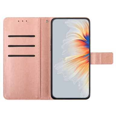 SKALO Xiaomi Redmi Note 13 Pro+ Mandala Flip Cover - Rosa guld