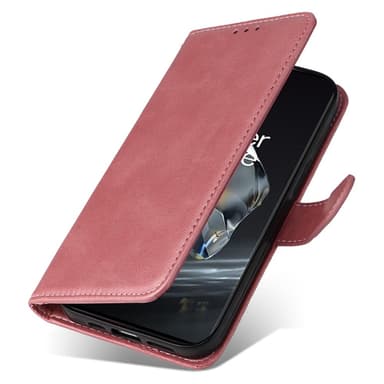 SKALO OnePlus 12 5G PU-læder Pungetui - Pink