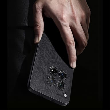 SKALO OnePlus 12 5G PU-læder Hybrid Cover - Blå