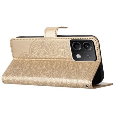 SKALO Xiaomi Redmi Note 13 5G Mandala Flip Cover - Guld