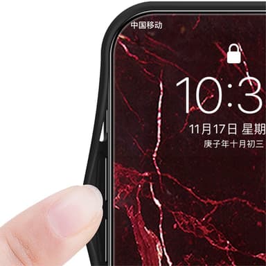 SKALO Xiaomi Redmi Note 13 5G Marmor hærdet glas TPU Cover - #4