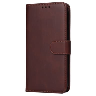 SKALO OnePlus 12 5G PU-læder Pungetui - Brun