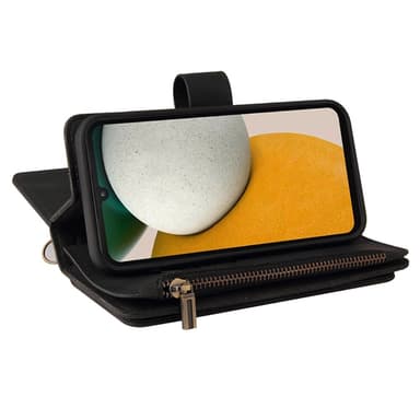 SKALO Samsung A15 4G Big Wallet 17-RUM Pungetui - Sort