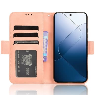 SKALO Xiaomi 14 5G 6-RUM Pungetaske - Pink