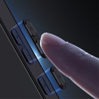 SKALO OnePlus 12 5G PU-læder Hybrid Cover - Blå