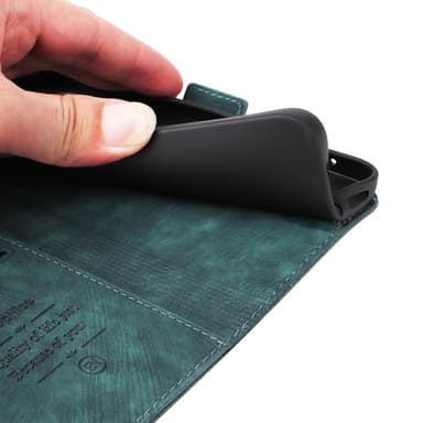 SKALO Xiaomi Redmi Note 13 5G BETOPNICE 001 Pungetui i PU-læder - Grøn
