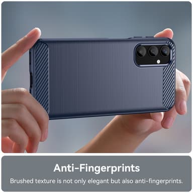 SKALO Samsung A25 5G Armor Carbon Stødsikker TPU-cover - Blå