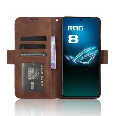 SKALO Asus ROG Phone 8 Pro 5G 6-RUM Pungetaske - Brun