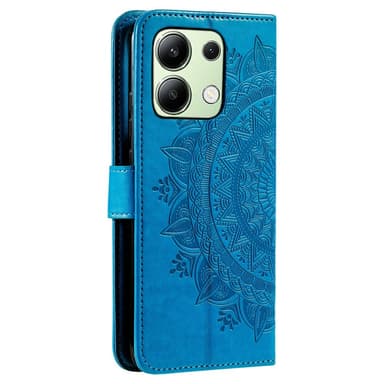 SKALO Xiaomi Redmi Note 13 4G Mandala Flip Cover - Blå