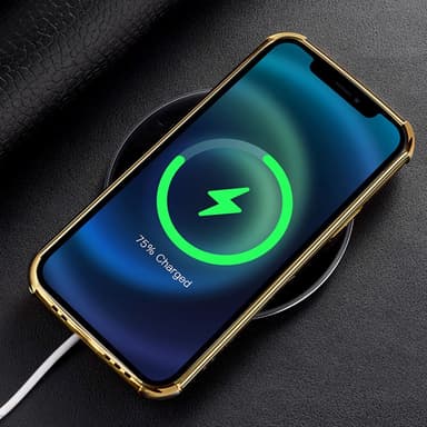 SKALO Xiaomi Redmi Note 13 Pro+ Crocodile Guldkant Cover - Grøn