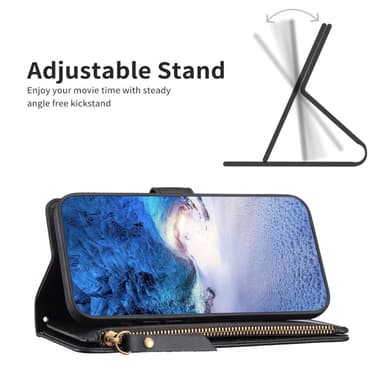 SKALO Xiaomi Redmi Note 13 Pro 5G Big Wallet 11-RUM Pungetui - Sort