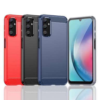 SKALO Samsung A25 5G Armor Carbon Stødsikker TPU-cover - Blå