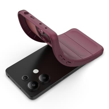 SKALO Xiaomi Redmi Note 13 4G Rugged Bumpers TPU-Cover - Vin rød